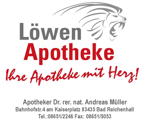 Logo 120x45mm Loewen Apotheke neu mit Herz 012016